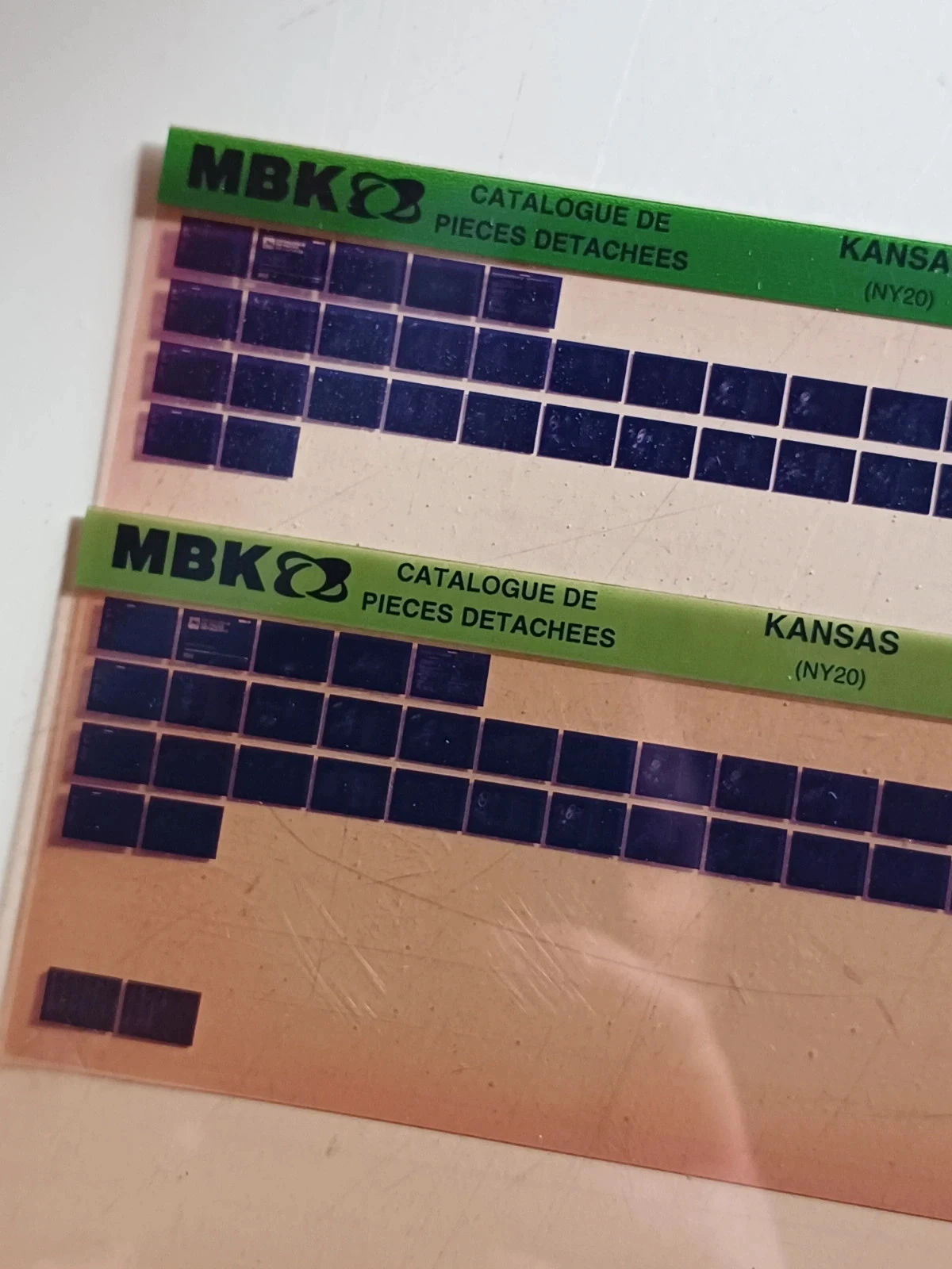 Lote de 2 microfichas MBK kansas – photo 3